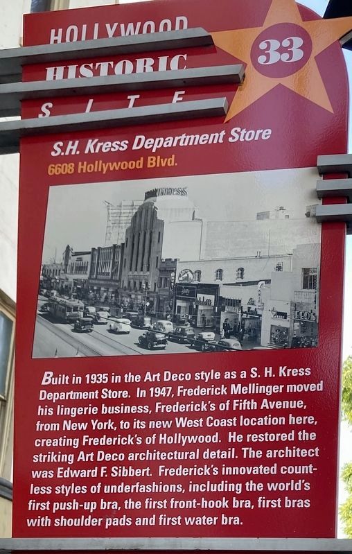S.H. Kress Department Store Marker image. Click for full size.