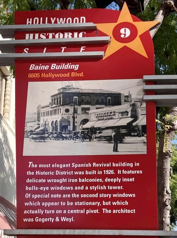 Baine Building Marker image. Click for full size.