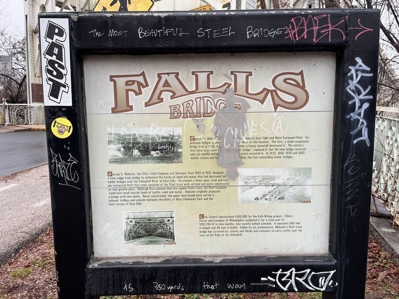 Falls Bridge Marker image. Click for full size.