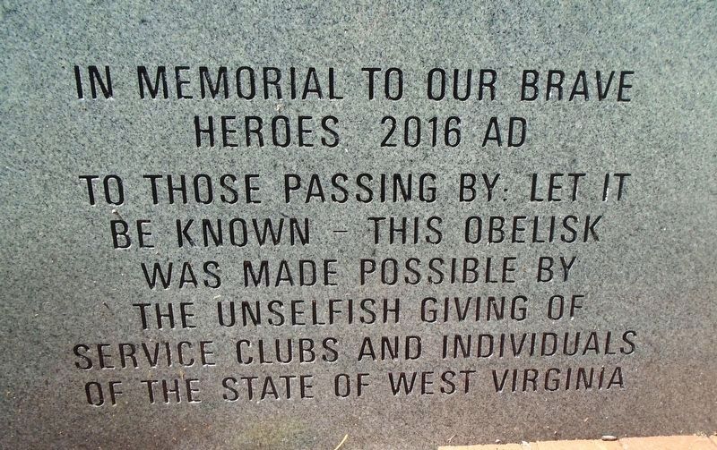 West Virginia Medal of Honor Recipients Sponsors Marker image. Click for full size.