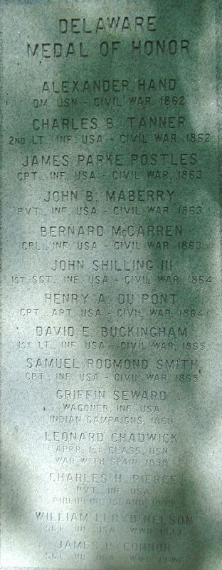 Delaware Medal of Honor Recipients Marker image. Click for full size.