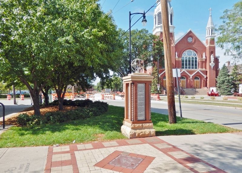 First Lutheran Church & Cathedral of St. Mary Marker. Click for full size. First Lutheran Church & Cathedral of St. Mary Marker image. Click for full size.