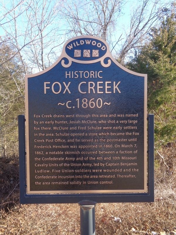 Historic Fox Creek Marker image. Click for full size.