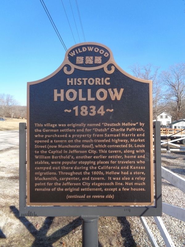 Historic Hollow Marker image. Click for full size.