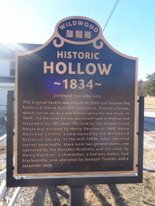 Historic Hollow Marker image. Click for full size.