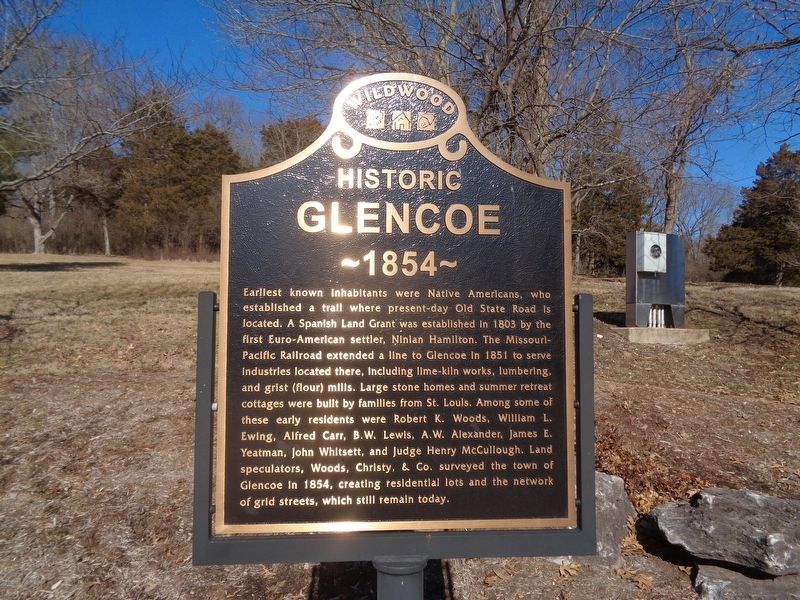 Historic Glencoe Marker image. Click for full size.