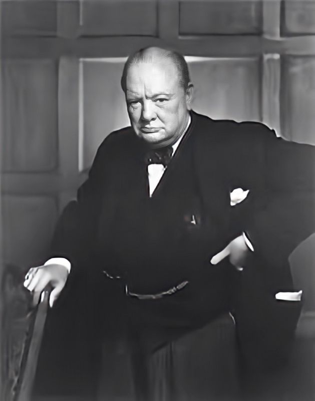 Winston Leonard Spencer Churchill. Click for full size. Winston Leonard Spencer Churchill image. Click for full size.