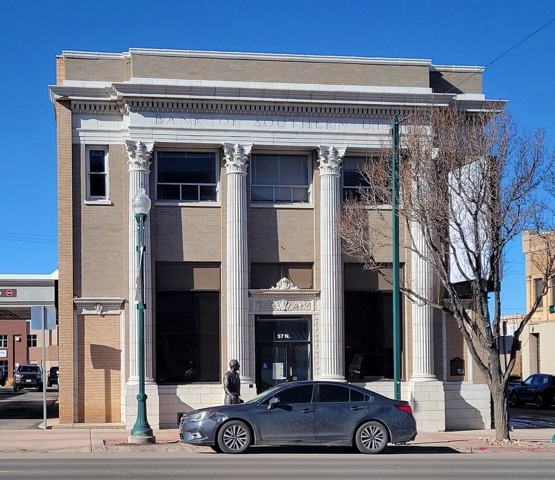 Bank of Southern Utah Marker. Click for full size. Bank of Southern Utah Marker image. Click for full size.