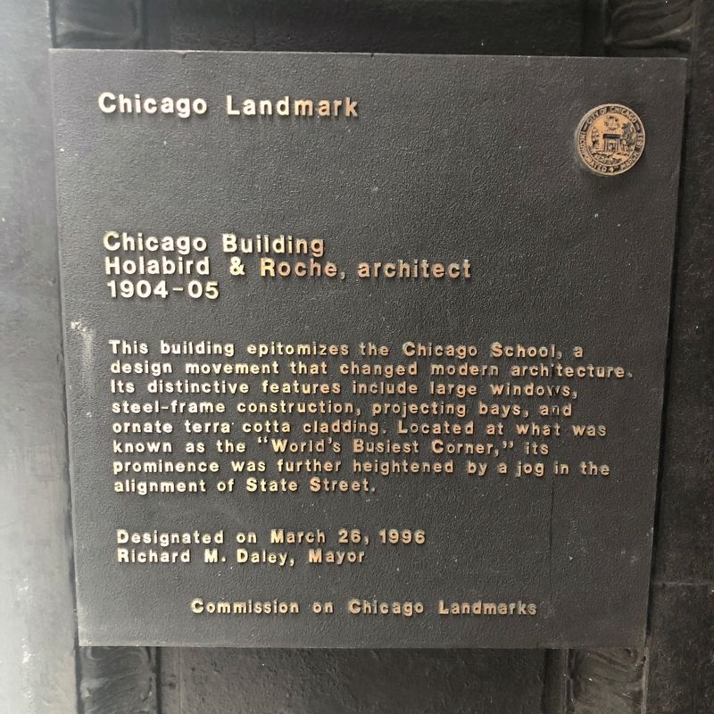 Chicago Building Marker image. Click for full size.