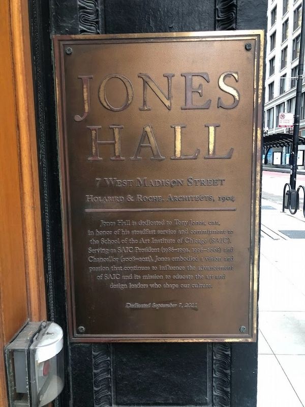 Jones Hall marker image. Click for full size.