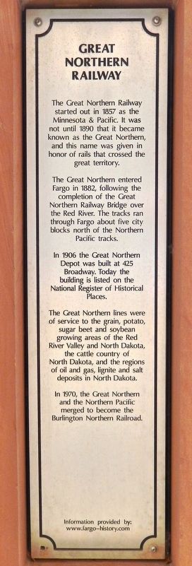 Great Northern Railway Marker image. Click for full size.