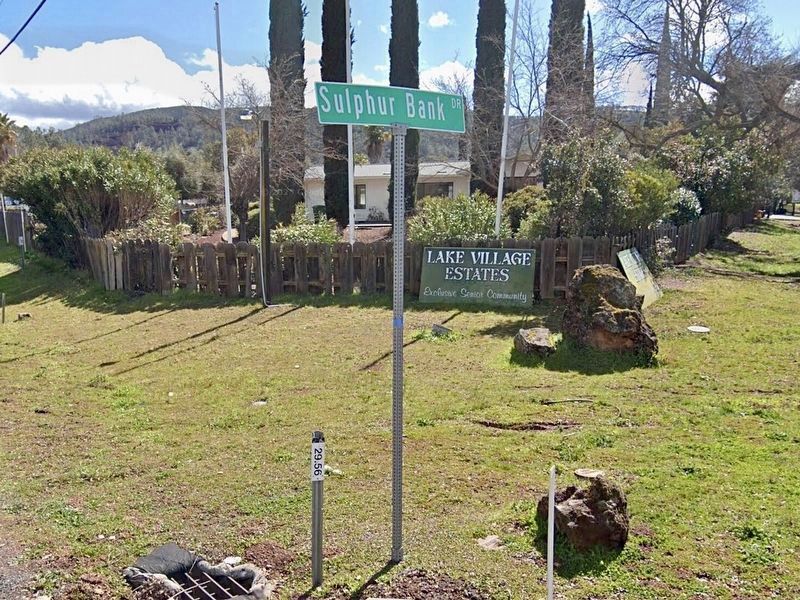 Sulphur Bank Mine Marker image. Click for full size.
