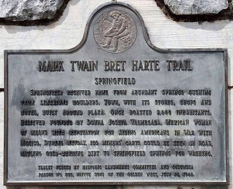 Springfield Marker. Click for full size. Springfield Marker image. Click for full size.