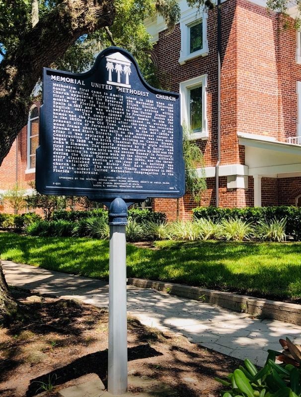 Memorial United Methodist Church Marker. Click for full size. Memorial United Methodist Church Marker image. Click for full size.