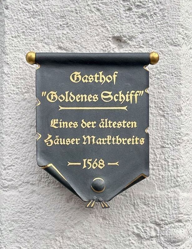 Additional Golden Ship Inn plaque image. Click for full size.