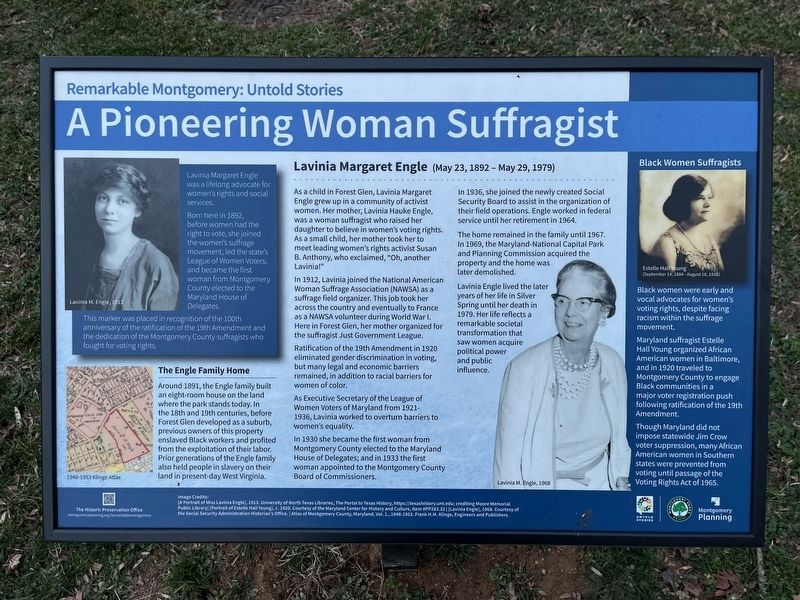 A Pioneering Woman Suffragist Marker image. Click for full size.