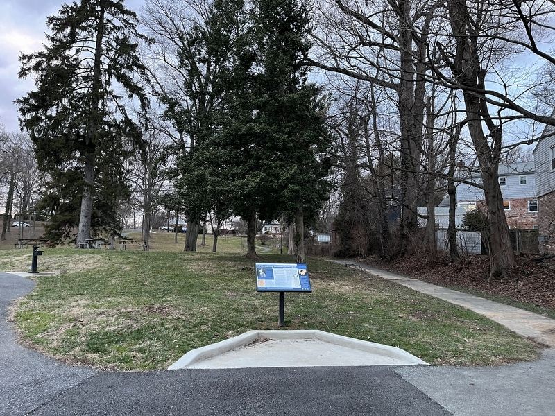 A Pioneering Woman Suffragist Marker on the grounds of Forest Glen Neighborhood Park. Click for full size. A Pioneering Woman Suffragist Marker on the grounds of Forest Glen Neighborhood Park image. Click for full size.