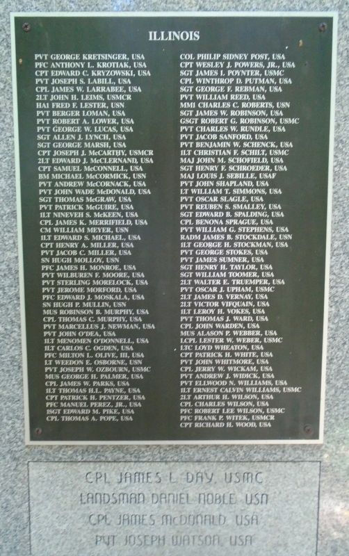 Illinois Medal of Honor Recipients Marker image. Click for full size.