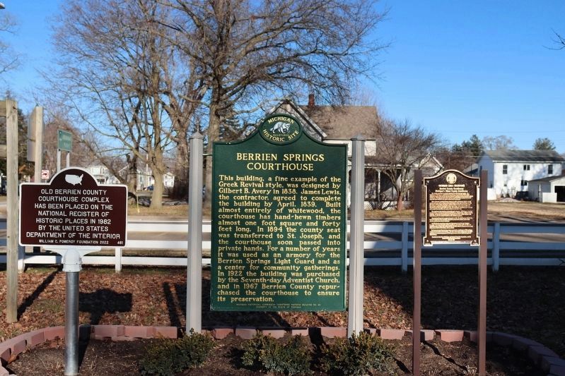 Berrien County Courthouse Marker. Click for full size. Berrien County Courthouse Marker image. Click for full size.