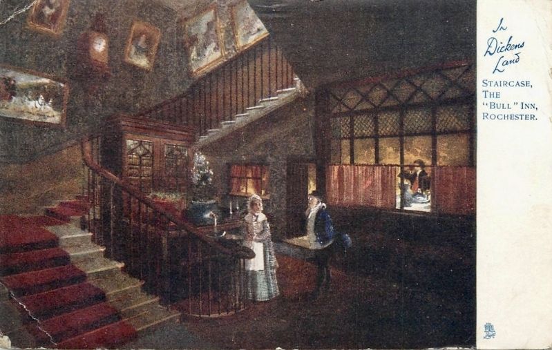 <i>In Dickens Land</i> - Staircase, The Bull Inn, Rochester image. Click for full size.