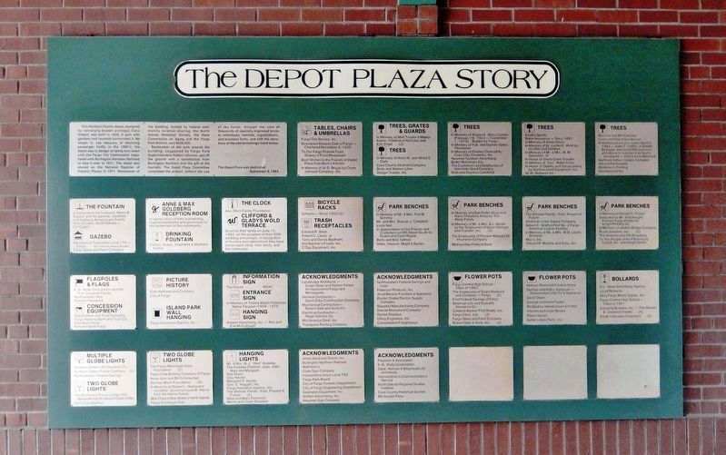 Depot Plaza Story Marker image, Touch for more information