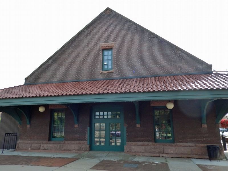 Northern Pacific Railroad Depot (<i>west elevation</i>). Click for full size. Northern Pacific Railroad Depot (<i>west elevation</i>) image. Click for full size.