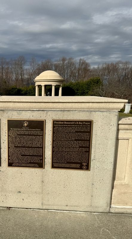 The United States Marines in the European Theater Marker (left). Click for full size. The United States Marines in the European Theater Marker (left) image. Click for full size.