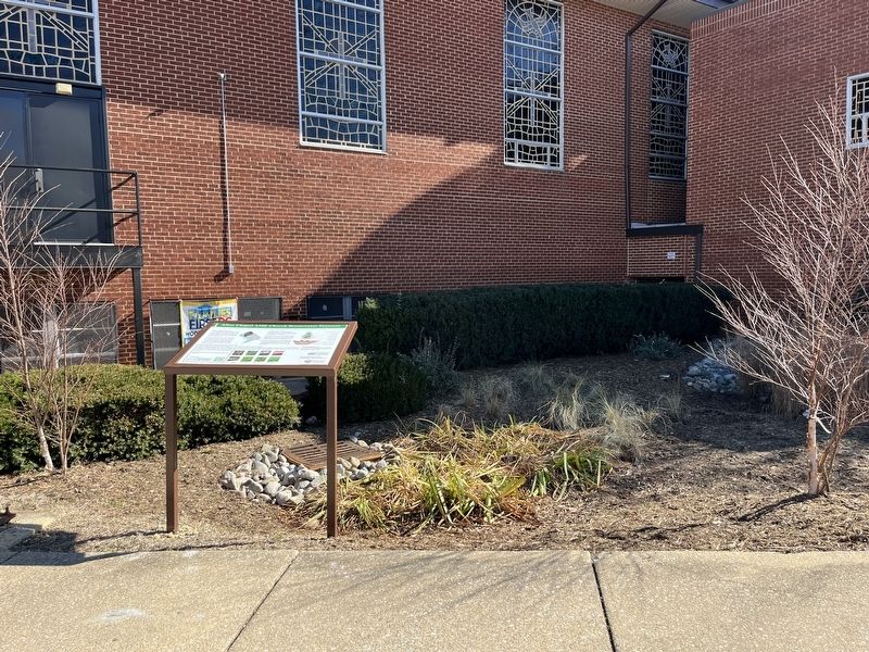 Allen Chapel AME Church Stormwater Features Marker. Click for full size. Allen Chapel AME Church Stormwater Features Marker image. Click for full size.