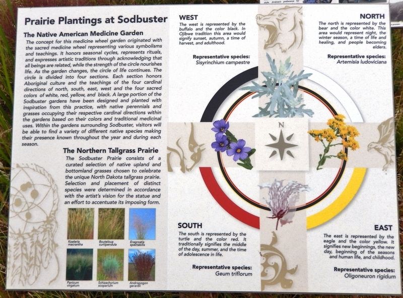 Prairie Plantings at Sodbuster Marker image. Click for full size.
