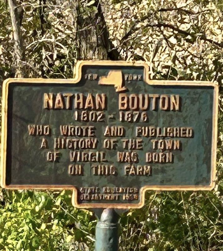 Nathan Bouton Marker. Click for full size. Nathan Bouton Marker image. Click for full size.