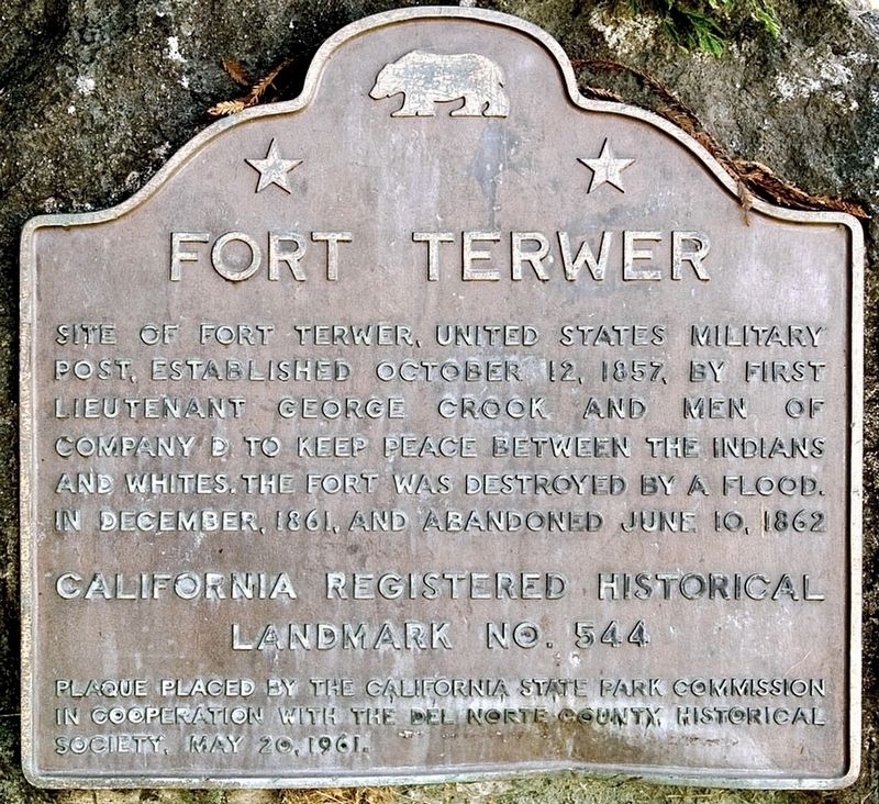 Fort Terwer Marker image. Click for full size.