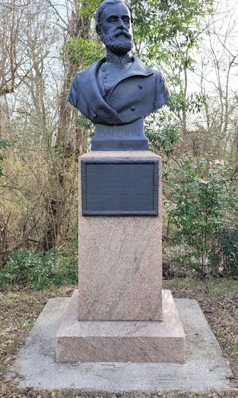 William E. Baldwin bust and Marker. Click for full size. William E. Baldwin bust and Marker image. Click for full size.