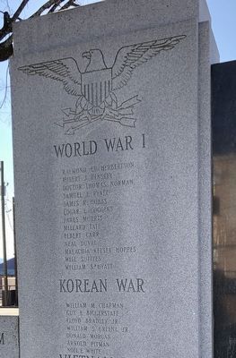 McDowell County War Memorial (WWI & Korean War) image. Click for full size.