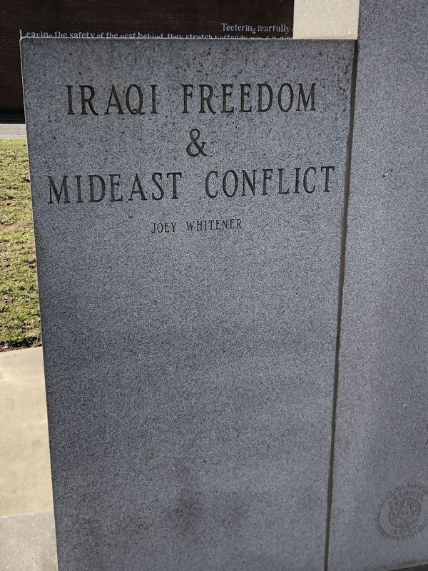 McDowell County War Memorial (Iraqi Freedom/Mideast) image. Click for full size.