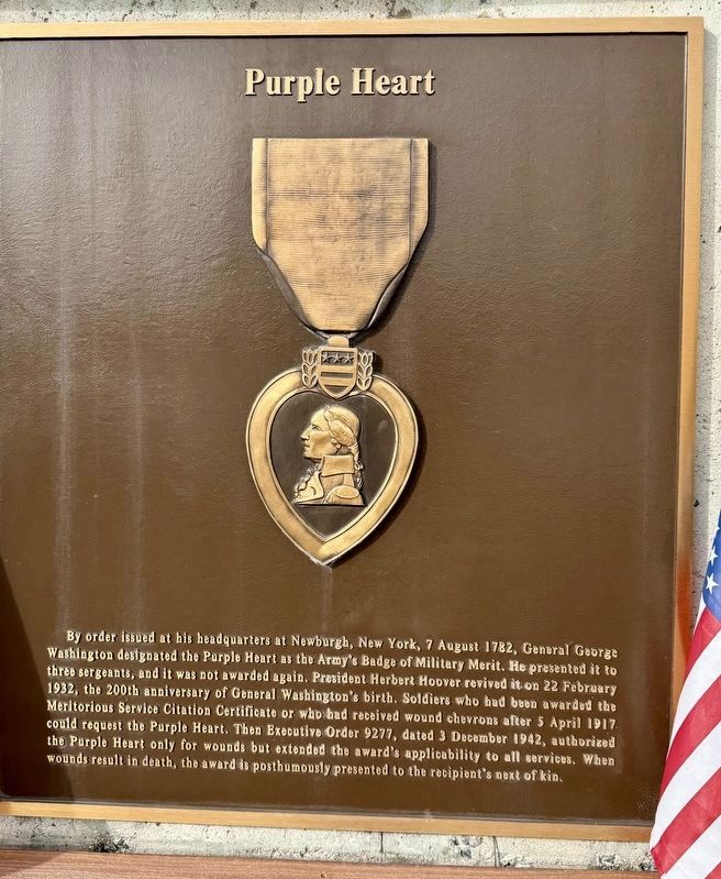 Purple Heart Marker. Click for full size. Purple Heart Marker image. Click for full size.