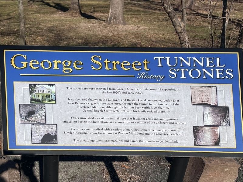 George Street Tunnel Stones Marker image. Click for full size.