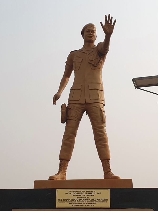 Major Maxwell Adam Mahama Statue. Click for full size. Major Maxwell Adam Mahama Statue image. Click for full size.