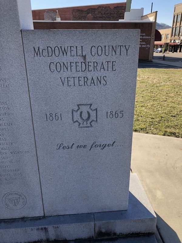 McDowell County War Memorial (Confederate) image. Click for full size.