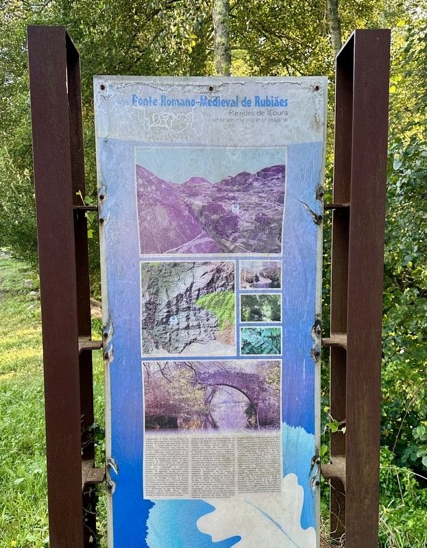 Ponte Romano-Medieval de Rubiães / Roman-Medieval Bridge of Rubiães Marker. Click for full size. Ponte Romano-Medieval de Rubiães / Roman-Medieval Bridge of Rubiães Marker image. Click for full size.