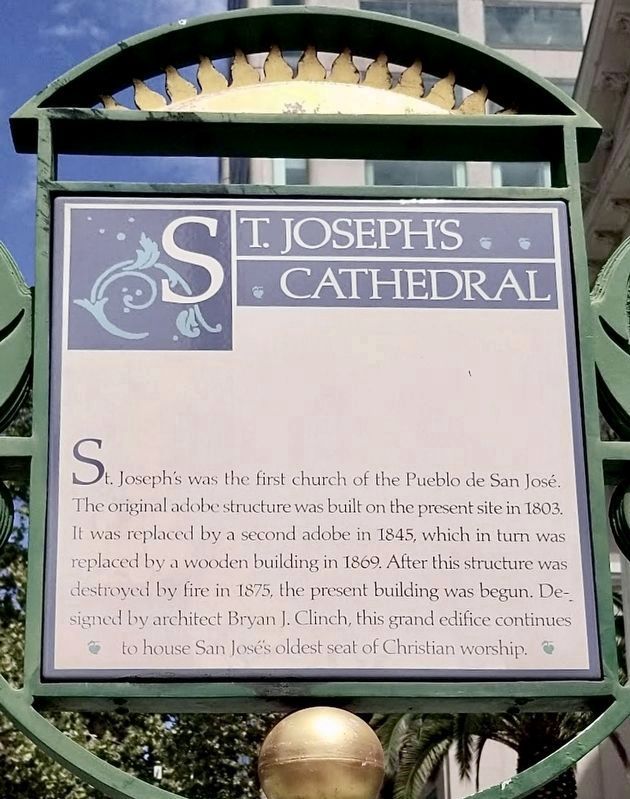 St. Josephs Cathedral Marker image. Click for full size.