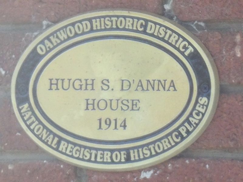 Hugh S. D'Anna House Marker image. Click for full size.