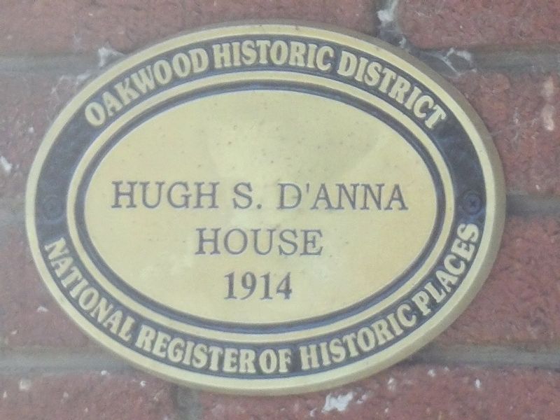 Hugh S. D'Anna House Marker image. Click for full size.