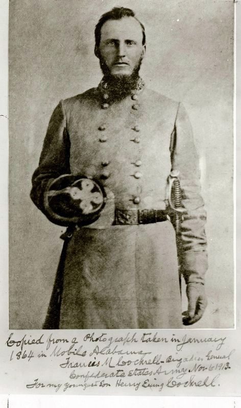Brigadier General Francis Marion Cockrell. Click for full size. Brigadier General Francis Marion Cockrell image. Click for full size.