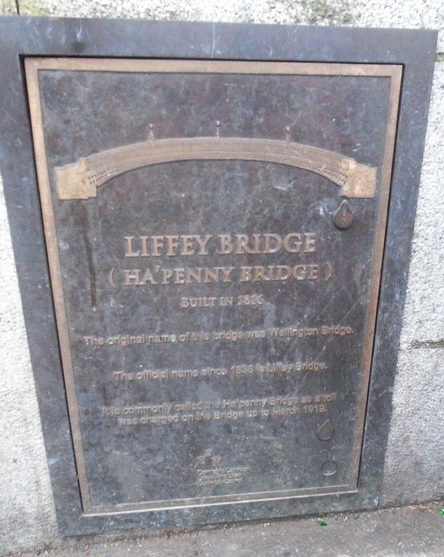 Liffey Bridge Marker. Click for full size. Liffey Bridge Marker image. Click for full size.