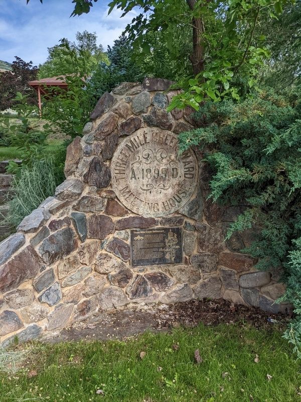 Three Mile Creek Settlement Marker image. Click for full size.