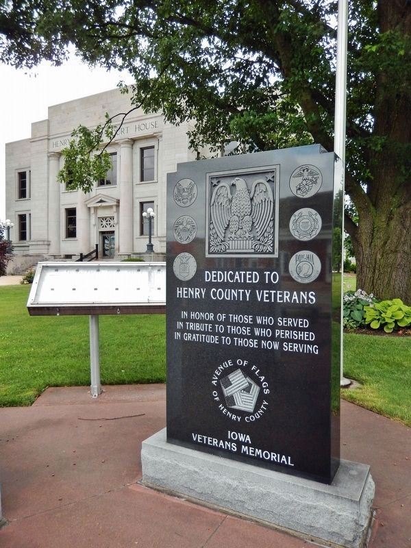 Dedicated to Henry County Veterans. Click for full size. Dedicated to Henry County Veterans image. Click for full size.