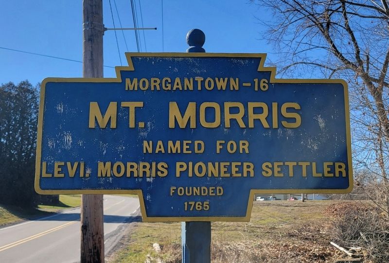 Mt. Morris Marker image. Click for full size.