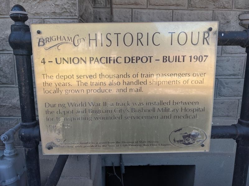Union Pacific Depot-Built 1907 Marker image. Click for full size.