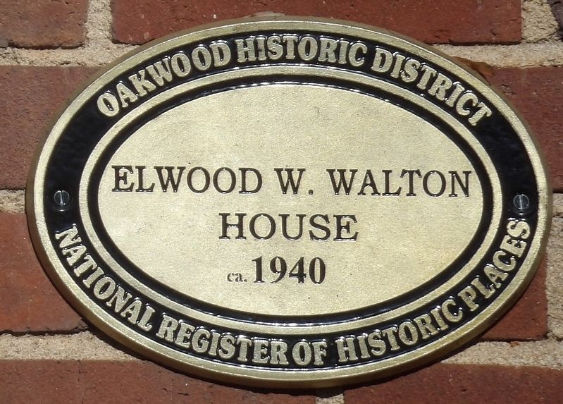 Elwood W. Walton House Marker image. Click for full size.
