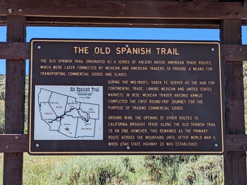 The Old Spanish Trail Marker image. Click for full size.